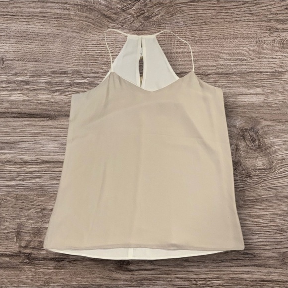 NWOT- Express Cream V-Neck Reversible Camisole - Picture 3 of 4